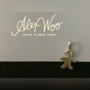 Alex Woo Sterling Silver Mini Boy Charm Pendant